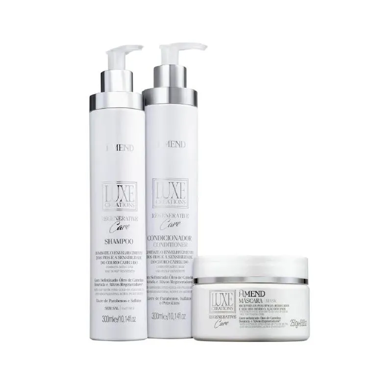 Amend Luxe Creations Regenerative Shampoo Condicionador Másc