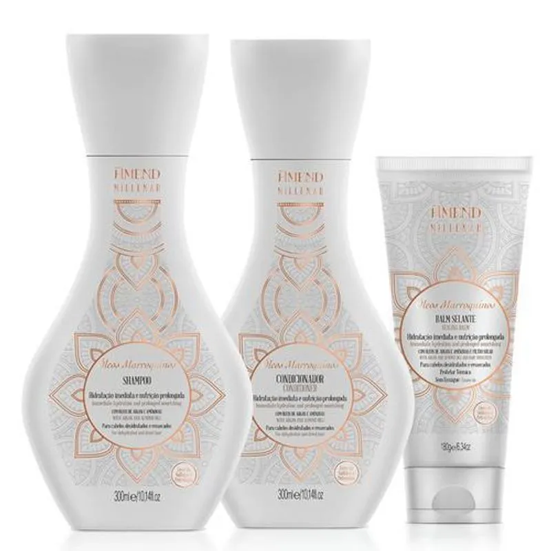 Amend Óleos Marroquinos Kit Shampoo Condicionador &amp; Balm