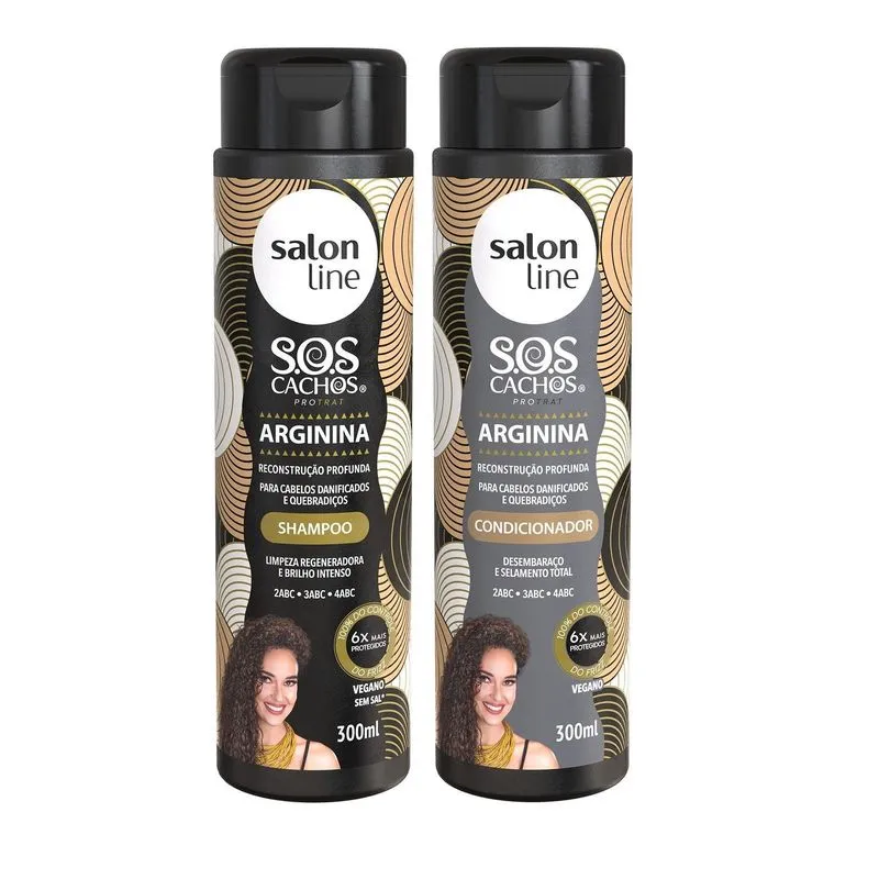 Salon Line Sos Cachos Arginina Kit Shampoo+condicionador