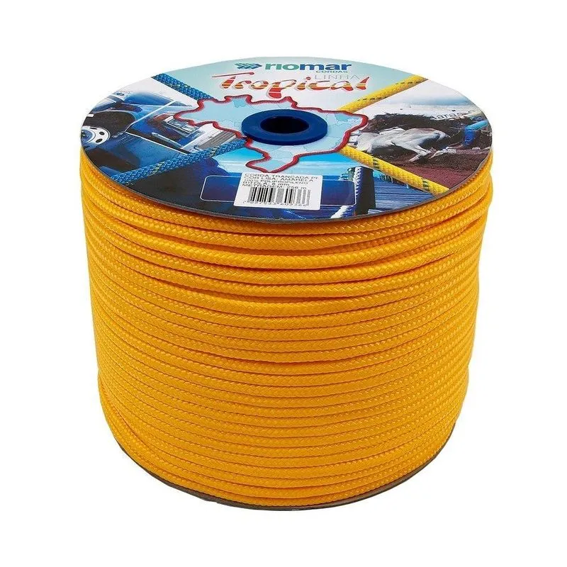 Corda Riomar Carretel Pp Tropical Amarelo 8mmx258m