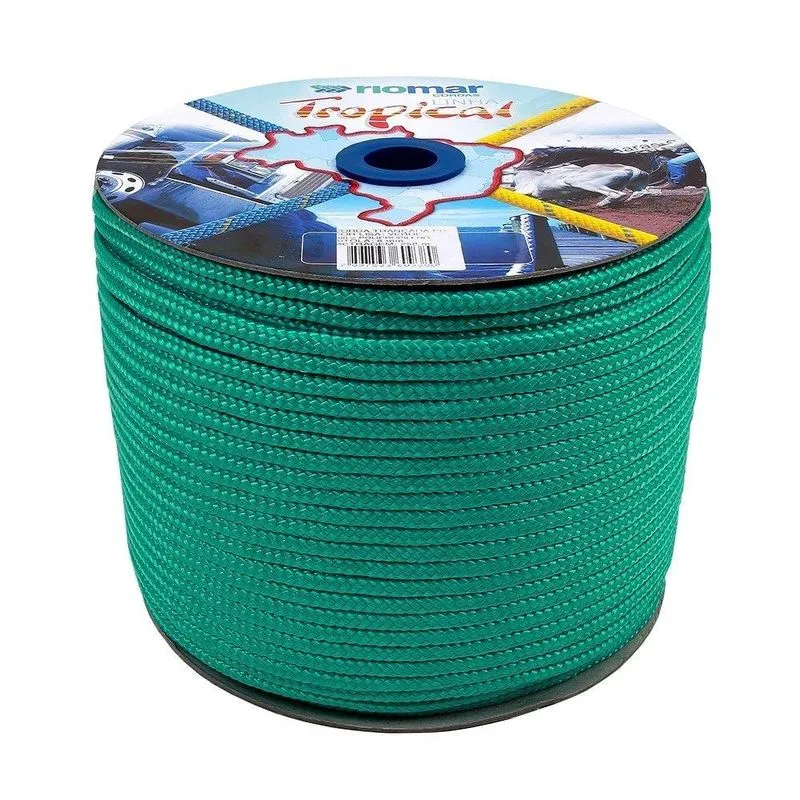 Corda Riomar Carretel Pp Tropical Verde 12mmx140m