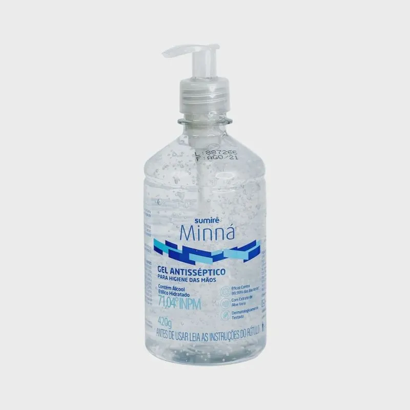 Gel Antisséptico Minna Mãos 420gr
