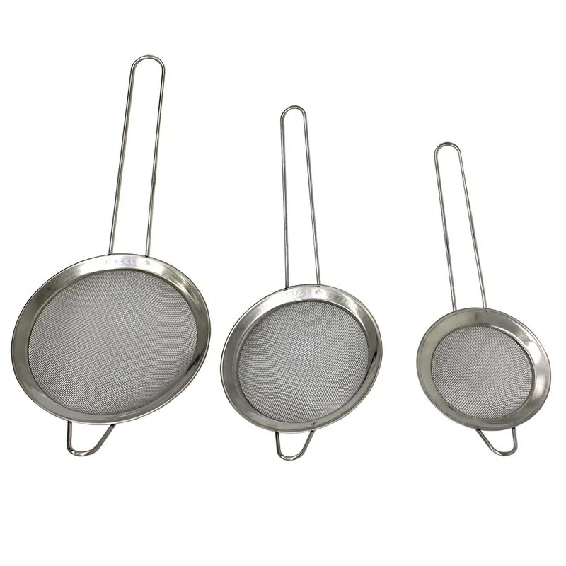 Conjunto De Peneiras Inox Com 3 Unidades