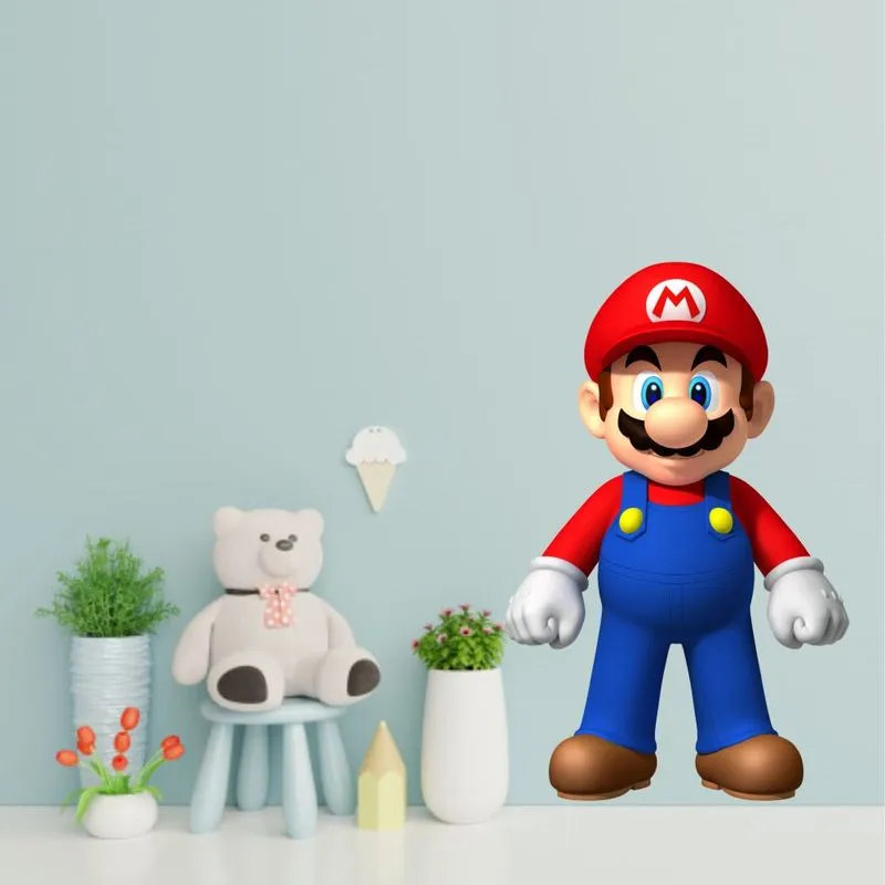 Adesivo de Parede Infantil Super Mário