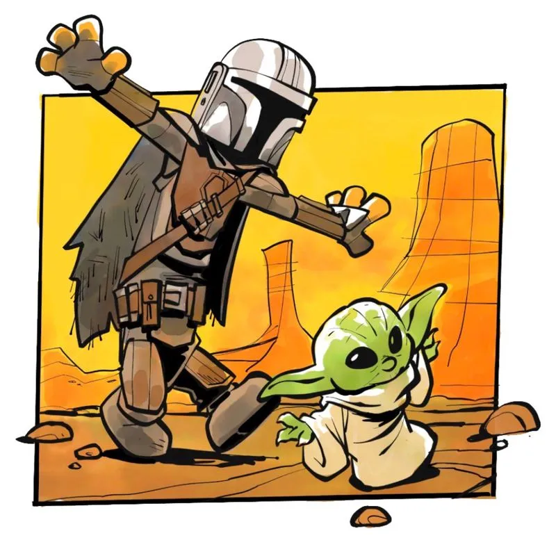 Adesivo de Parede Yoda Star Wars