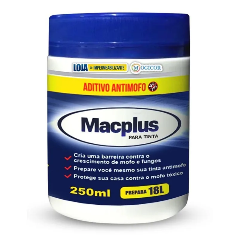 Antimofo Macplus 250ml Para Tinta Acrilica 18l Chega De Mofo