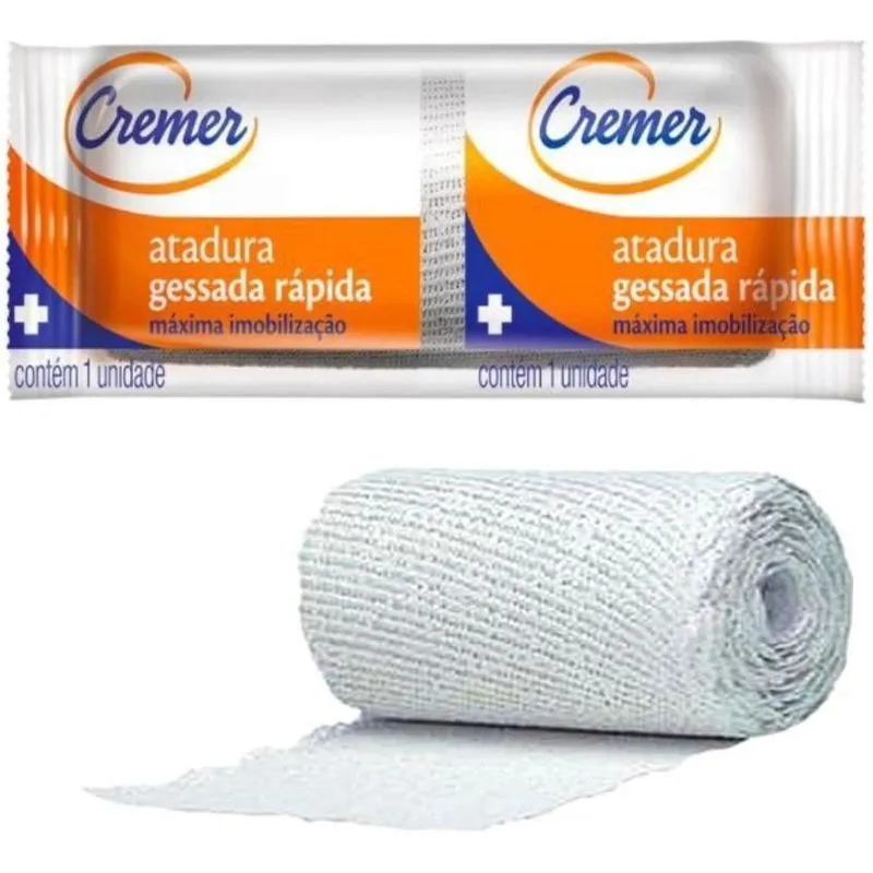 Atadura Gessada Cremer 20cm X 4m Gessoterapia - 10 Unidades
