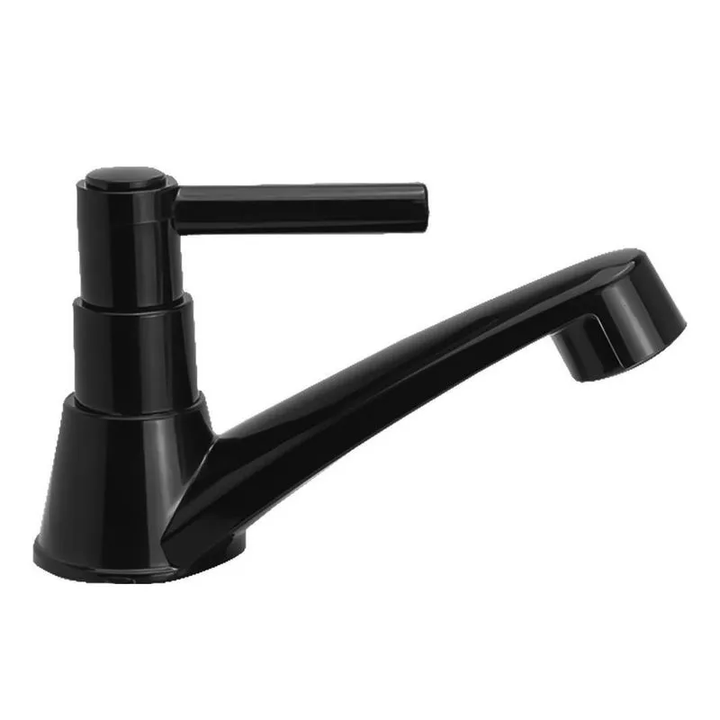 Torneira Bancada Preta Abs Baixa Para Banheiro Cod-1194