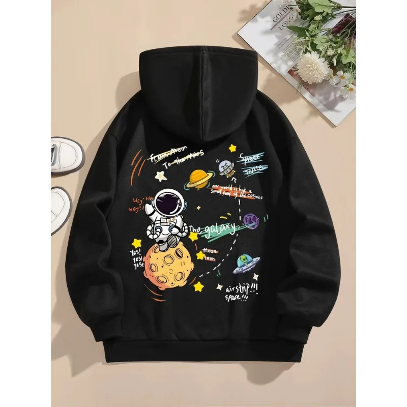 Moletom Feminino Casual Com Capuz Elashopp Preto M