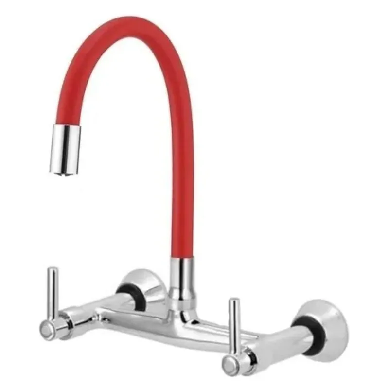 Torneira Misturador Flexível Parede - Vermelha