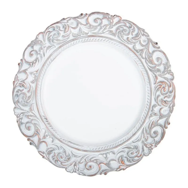 Sousplat Copa&Cia Imperial Branco Rosé 36cm