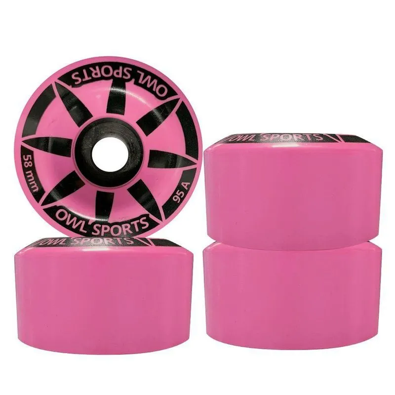 Roda Quad Owl Star 58mm Cor Fúcsia