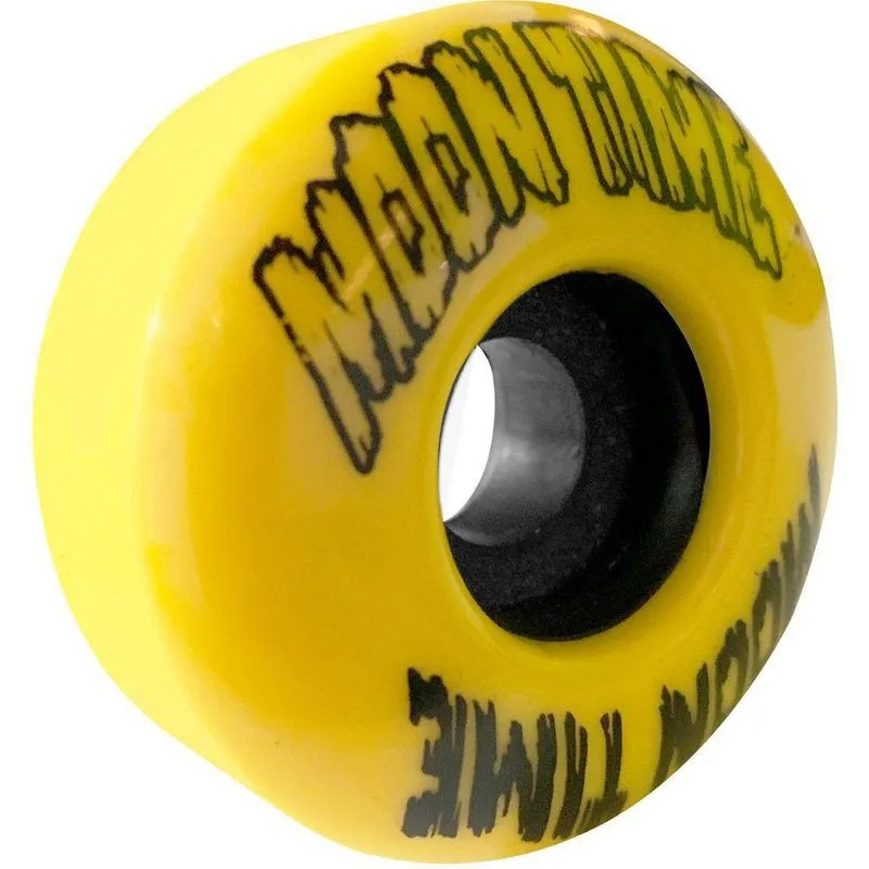 Rodas De Skate Owl Sports Moon Time 53mm 90a (jogo Com 4) Cor Amarelo