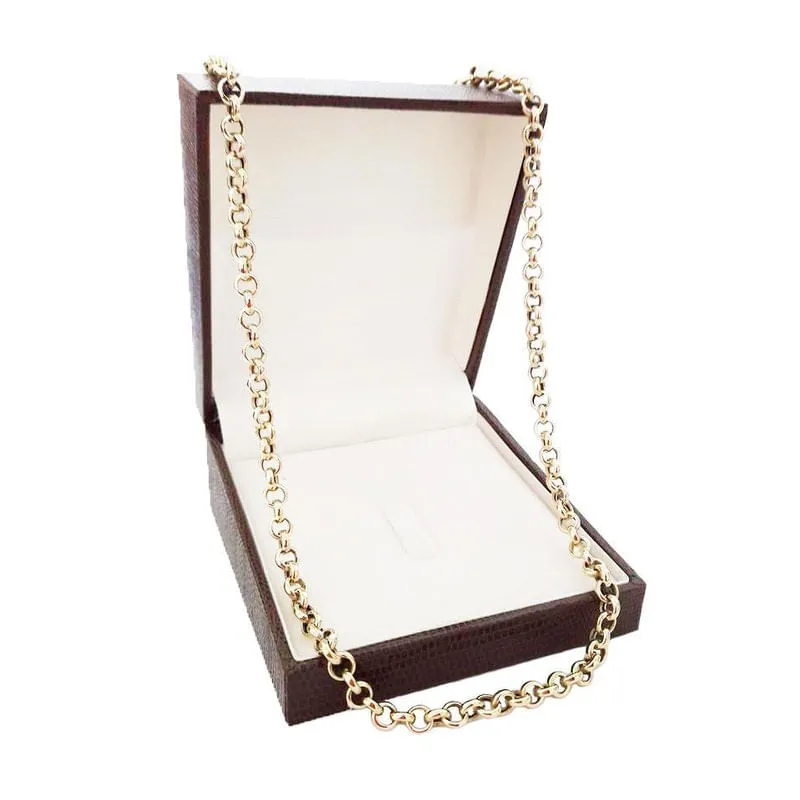 Corrente Cordão Elo Português 17 Gramas 6mm 70cm Ouro 18k