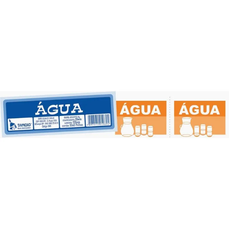 Ficha Agua 50X2 75MMX160MM