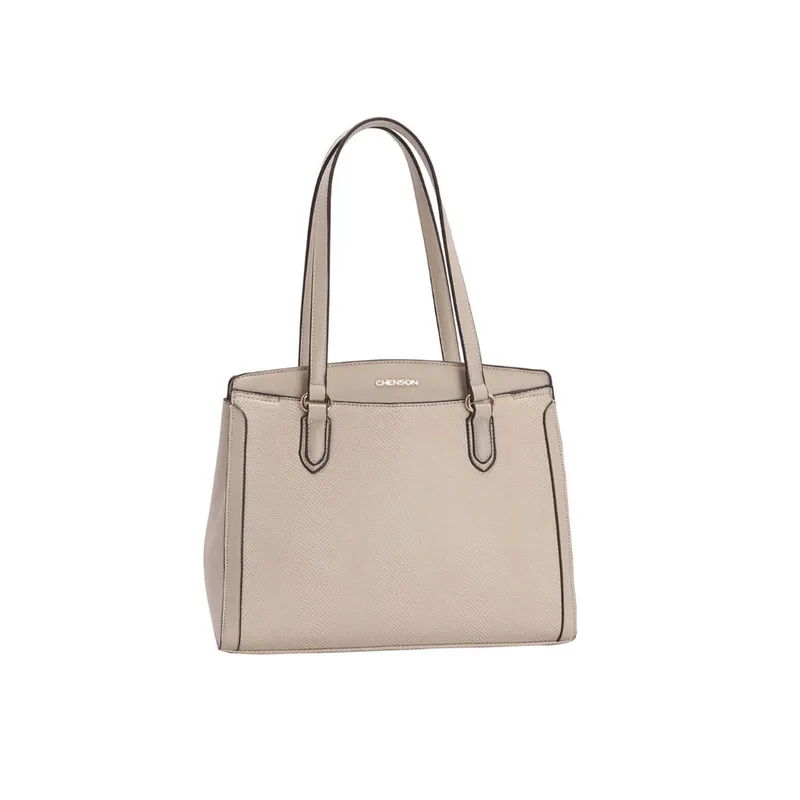 Bolsa Feminina Chenson Mini Lagarto de Ombro CG83139 off-white