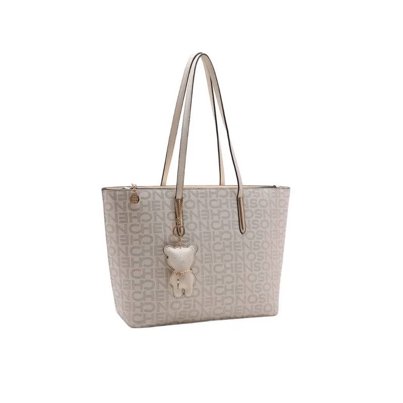 Bolsa Feminina Chenson Monograma Fun de Ombro CG83339 off-white