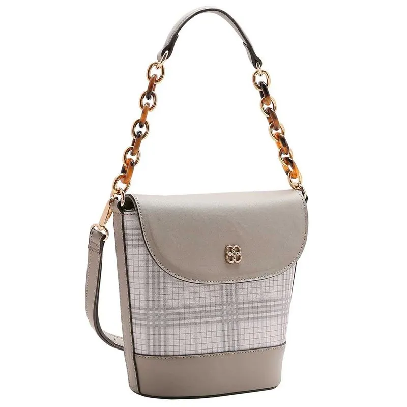 Bolsa Feminina Chenson Xadrez Lady de mão. Cinza 3483455 UNICO