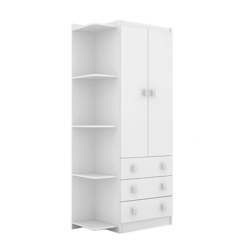 Guarda-Roupa Infantil Enzo 2 PT 3 GV Branco