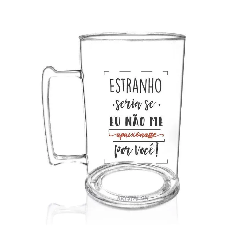 Caneca Chopp Personalizada Para Dia Das Mães Estranho Seria