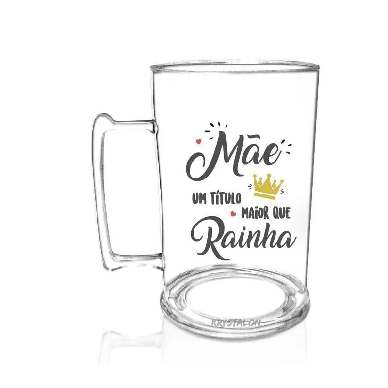 Caneca Chopp Personalizada Para Dia Das Mães - Minha Rainha