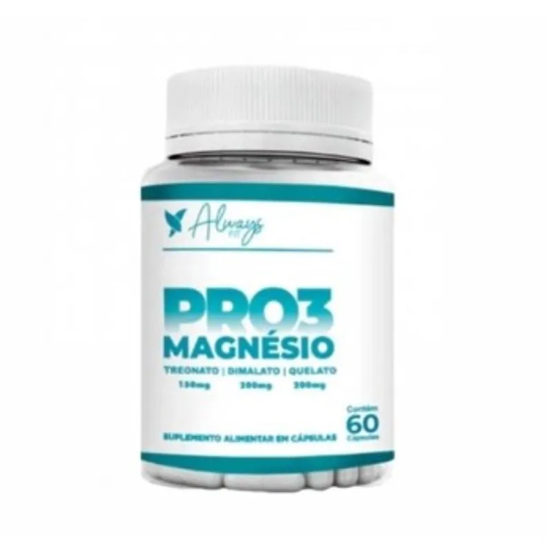 1x Pro3 Magnésio - 1 Pote - (60 caps) - Produto Original!