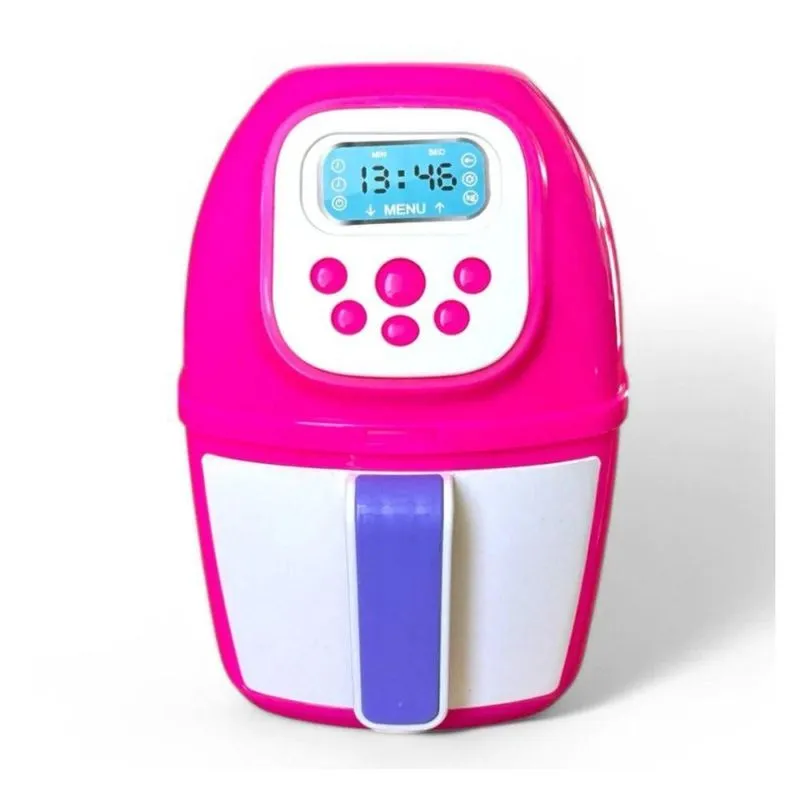 Air Fryer De Brinquedo Infantil Com Bandeja Removível