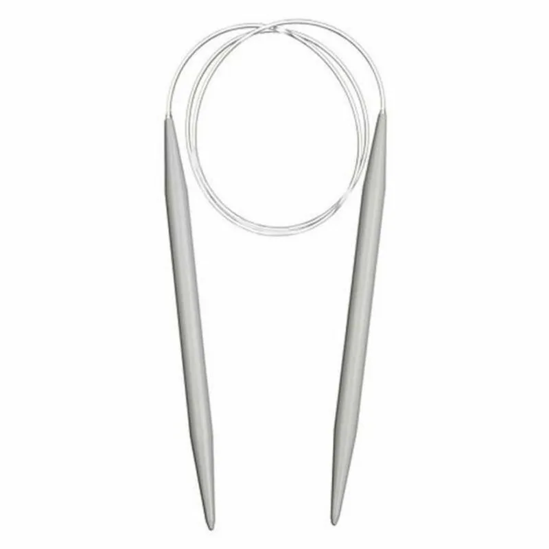 Agulha Circular De Tricot Em Metal 9mm X 60cm