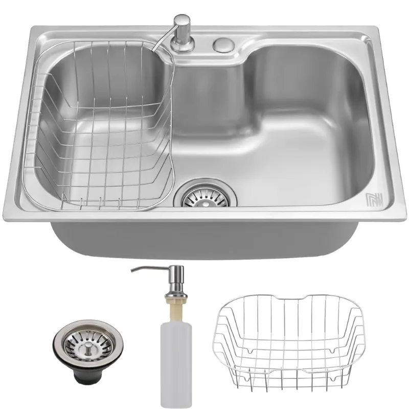 Cuba Cozinha Gourmet Pia Aço Inox com Acessórios