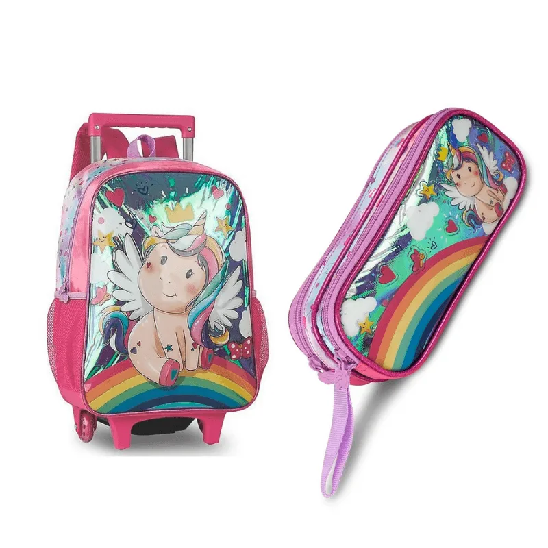 Organize E Encante Com O Kit Escolar Temático Unicórnio