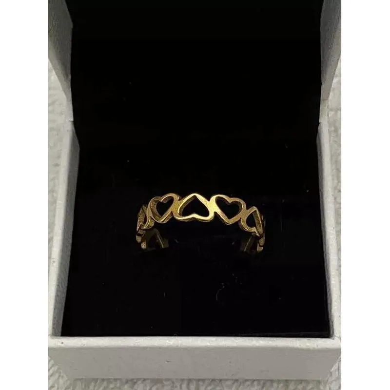Anel Banhado Ouro 10 Milésimos - Dourado - Tojoia18k