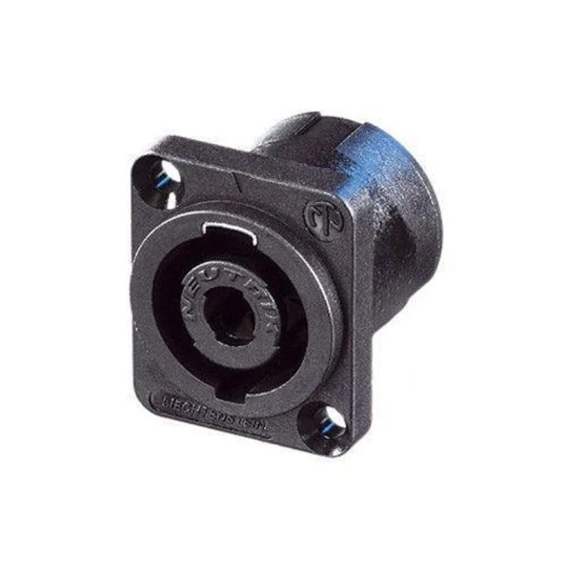 Conector Speakon Painel Macho Quadrado 4 Polos 40a Com Trava