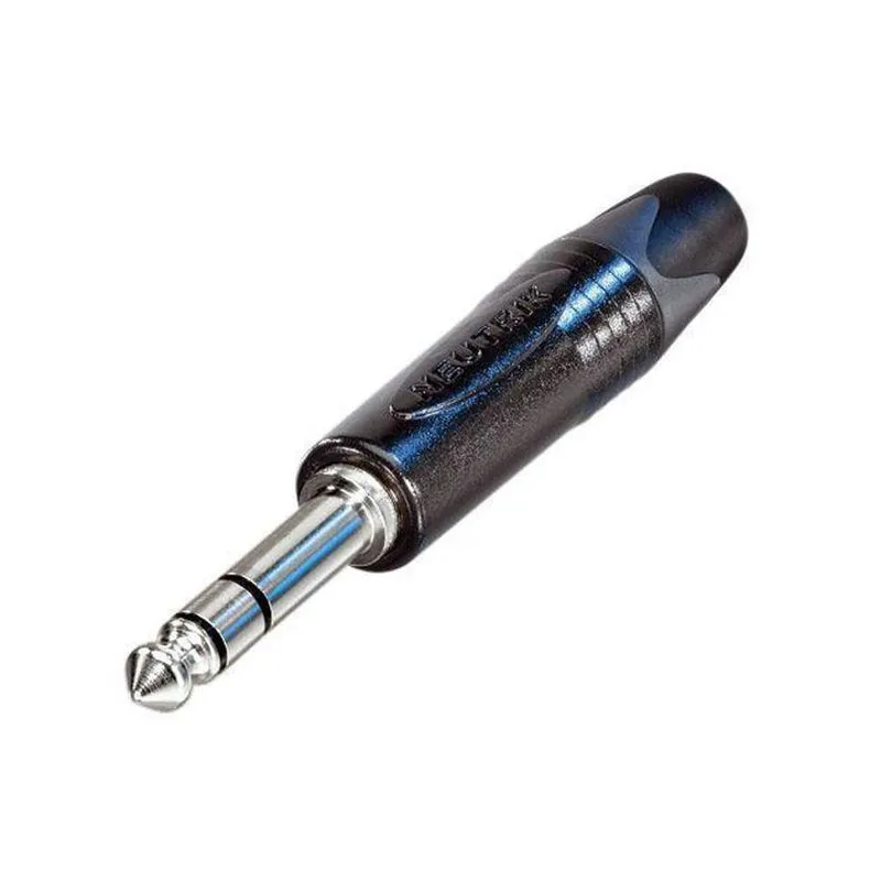 Plug P10 Stereo Preto Contato Silver Np3x-bag Neutrik