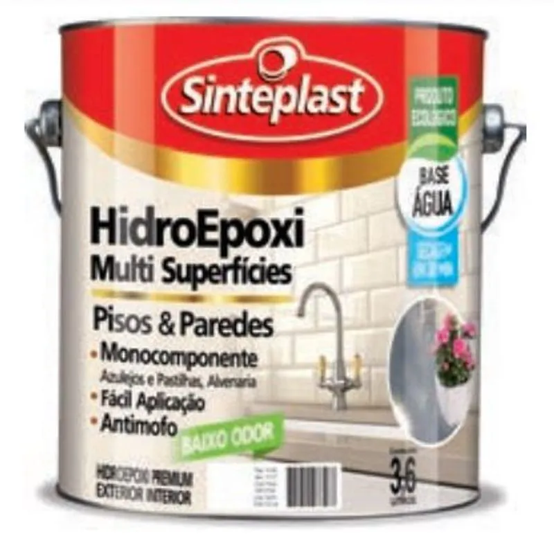 Tinta Epoxi Base Agua Sinteplast Pisos E Paredes 3,6 Lts