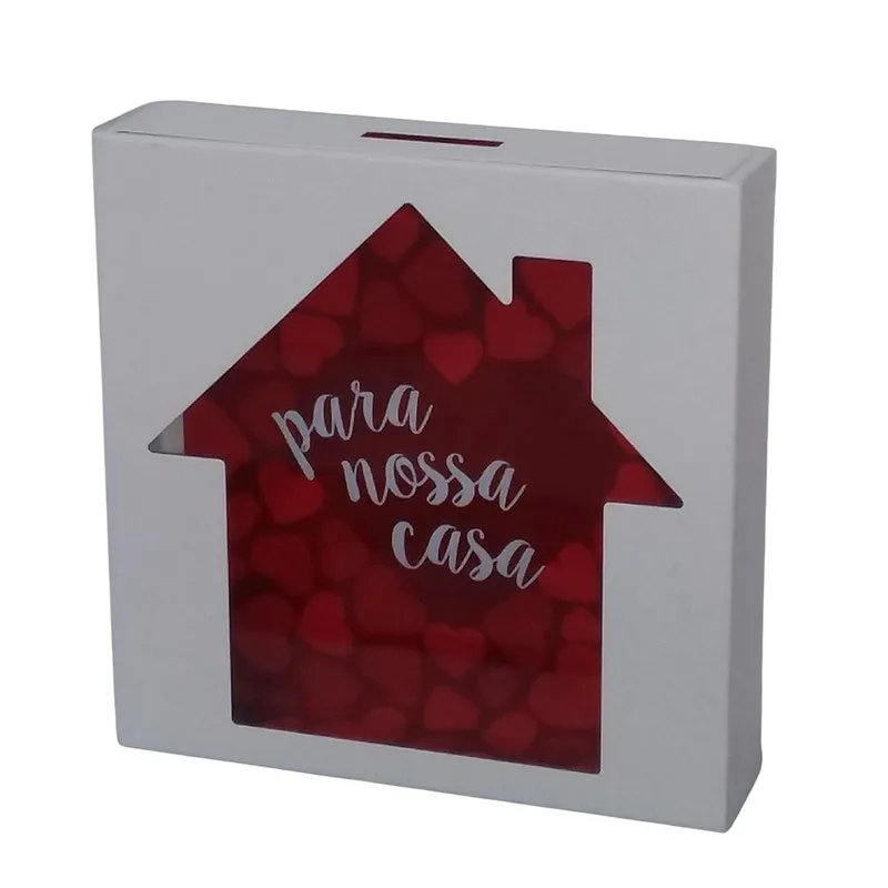 Cofre Em Metal E Vidro - Para Nossa Casa