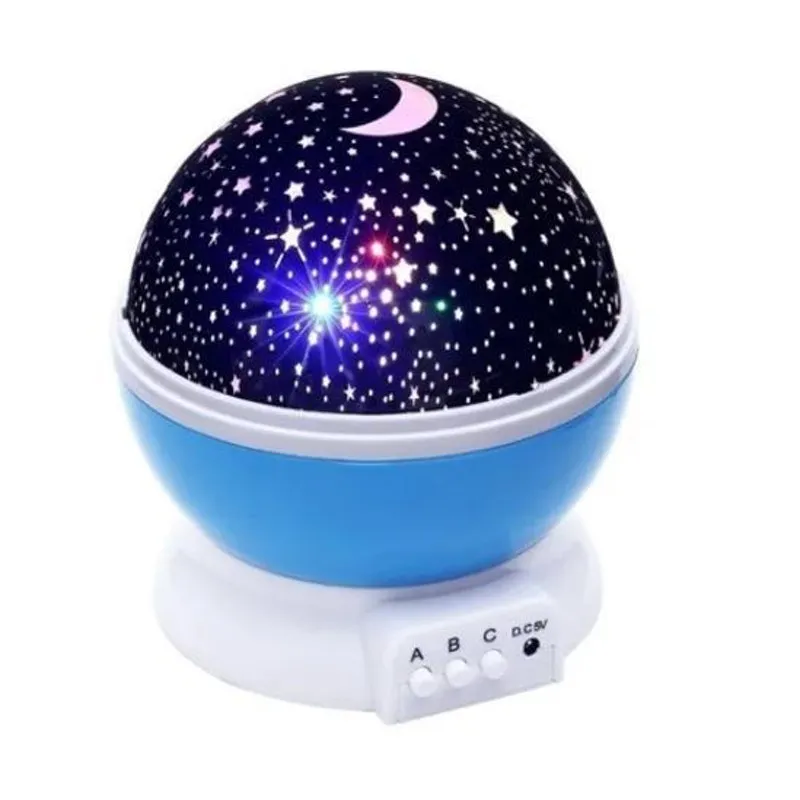 Luminária Projetor Estrela 360º Star Master Azul