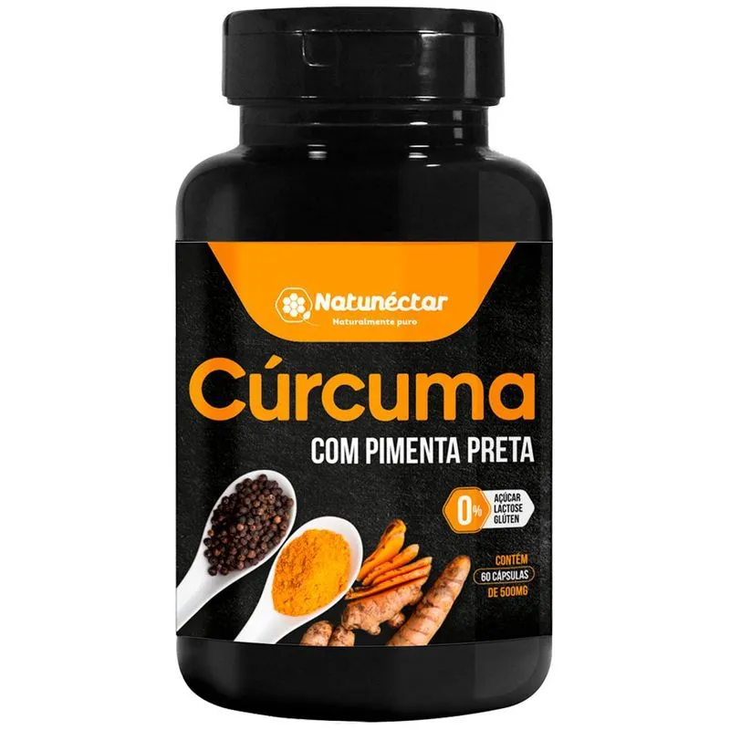 Cúrcuma Com Pimenta Preta 60 Caps - Natunéctar
