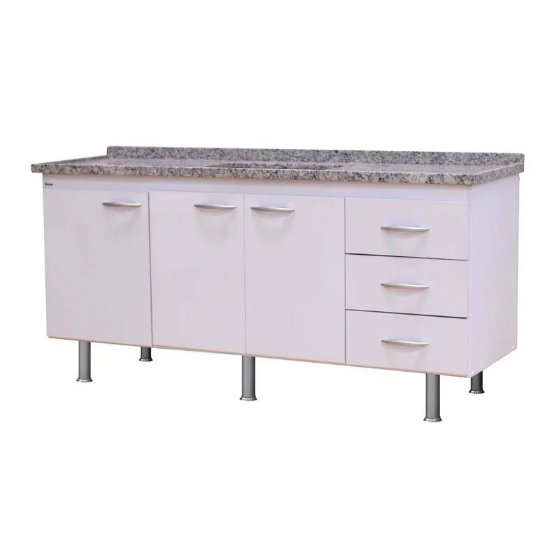 Gabinete de cozinha 200cm Milano branco Bonatto