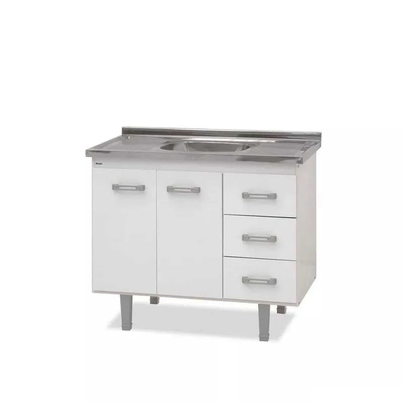 Gabinete de cozinha 100cm Monza branco Bonatto