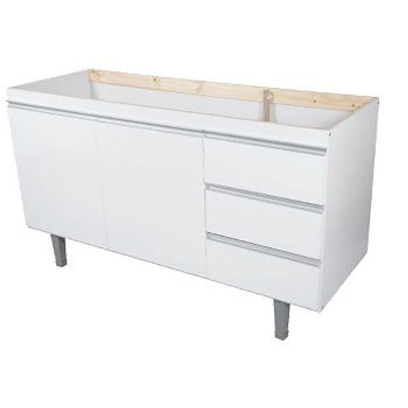 Gabinete Montebello p/ Pia 1,50MTS Branco Bonatto