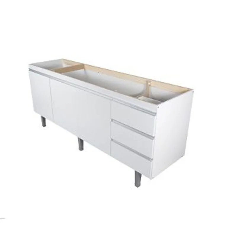 Gabinete Montebello p/ Pia 1,80MTS Branco Bonatto
