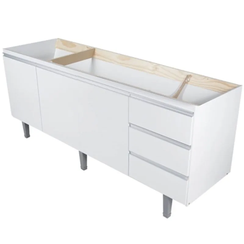 Gabinete Montebello p/ Pia 2,00MTS Branco Bonatto
