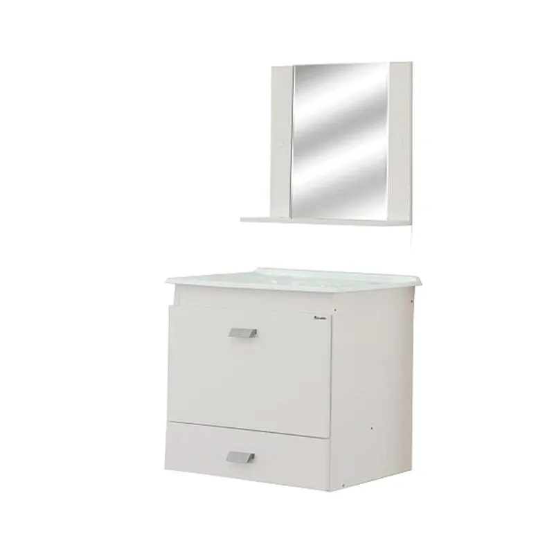 Gabinete de banheiro com espelheira Belmonte 31x51cm branco Bonatto