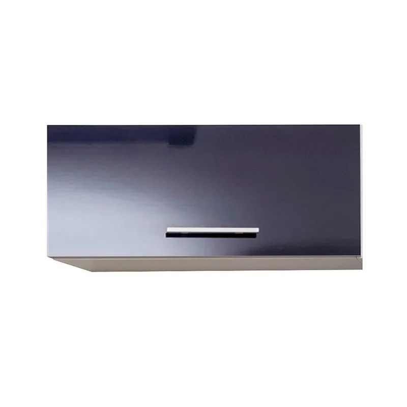 Armário basculante Lyon 1 porta branco e preto Bonatto