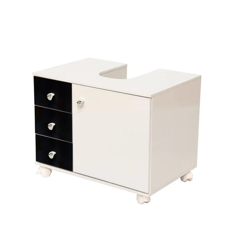 Gabinete de banheiro San Martino 54x67,5cm preto Bonatto