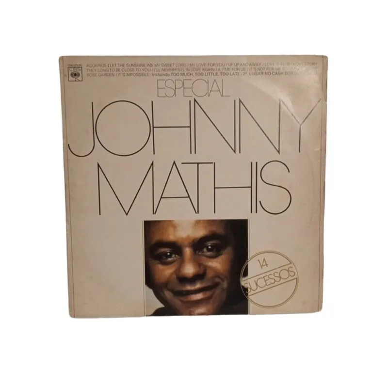 Lp johnny mathis especial 14 sucessos