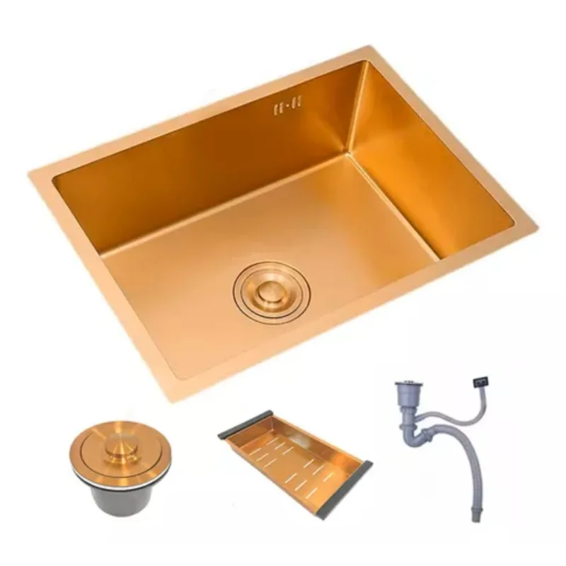 Cuba Cozinha Gourmet Nano Aço Inox 304 Escovado 50x40 Rose Brinovar