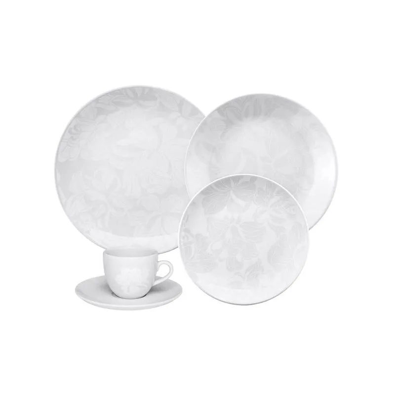 Kit Aparelho Jogo Jantar P/2 Pessoas 10 Pçs Oxford Coup Blanc