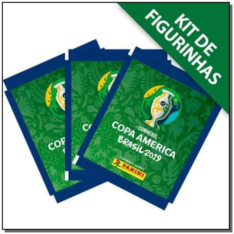 Kit De Figurinhas Conmebol Copa América 2019 - 12 Envelopes (60 Figurinhas)