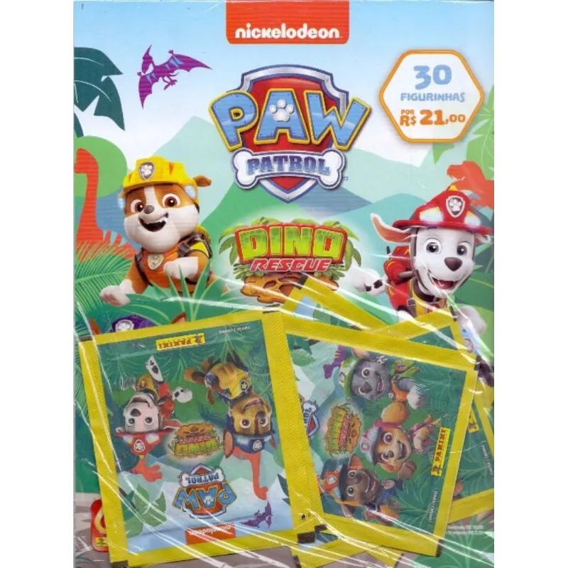 Cromo Patrulha Canina 6 Envelopes E Cartela